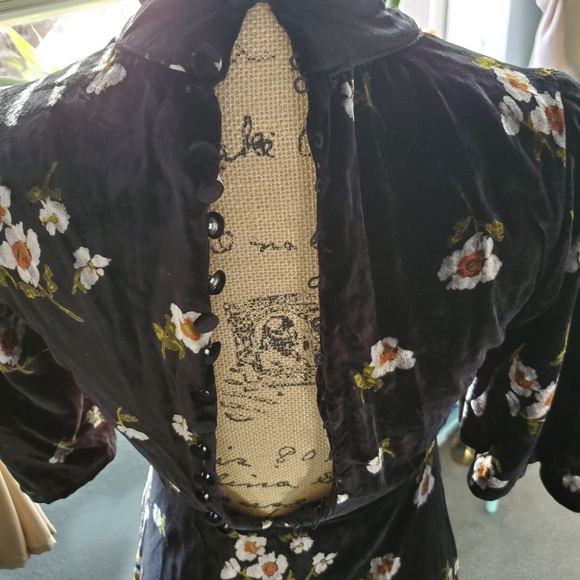 Free People Black Velvet Dress - Picture 10 of 11